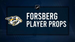 Filip Forsberg Player Prop Bets for the Predators vs. Lightning Game - October 28