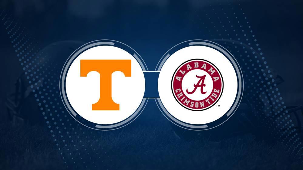 Tennessee vs. Alabama: Odds, spread, and over/under - Oct. 19