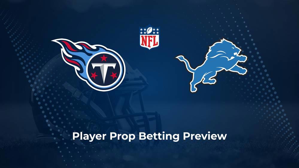 Titans vs. Lions Player Props & Odds – Week 8