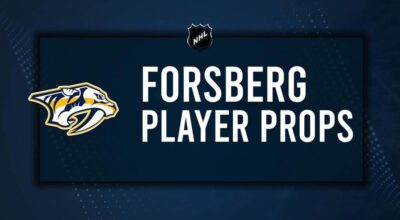 Filip Forsberg Player Prop Bets for the Predators vs. Avalanche Game - November 2