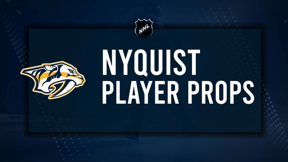 Gustav Nyquist Player Prop Bets for the Predators vs. Avalanche Game - November 2