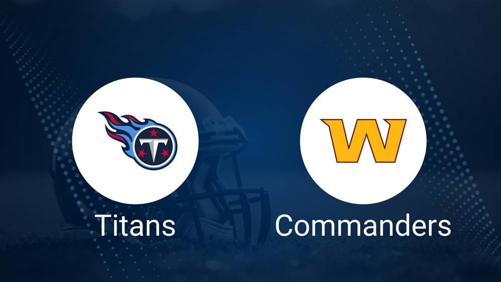 Titans vs. Commanders Predictions & Picks: Odds, Moneyline, Spread - Week 13