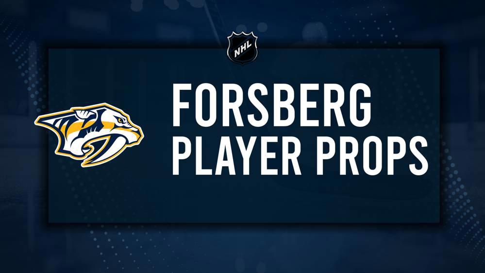 Filip Forsberg Player Prop Bets for the Predators vs. Blackhawks Game - January 16