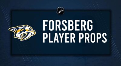 Filip Forsberg Player Prop Bets for the Predators vs. Ducks Game - January 25