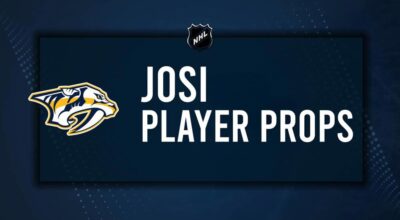 Roman Josi Player Prop Bets for the Predators vs. Golden Knights Game - January 14