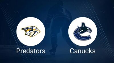 Where to Watch Nashville Predators vs. Vancouver Canucks on TV or Streaming Live - January 3