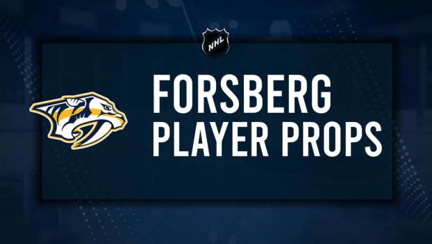 Filip Forsberg Player Prop Bets for the Predators vs. Blackhawks Game - February 7